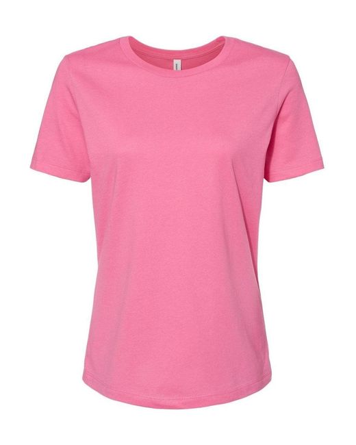 Bella Canvas Pink Relaxed Jersey Tee