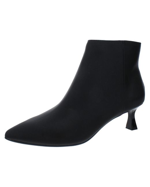 Kenneth Cole Black Bexx Faux Leather Ankle Booties