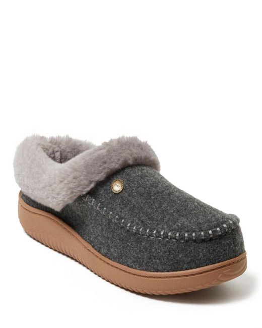 Dearfoams Gray Baro Energy Return Clog House Shoe Slipper for men
