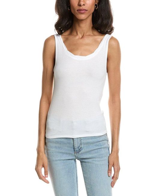 Splendid White Twist Neck Tank