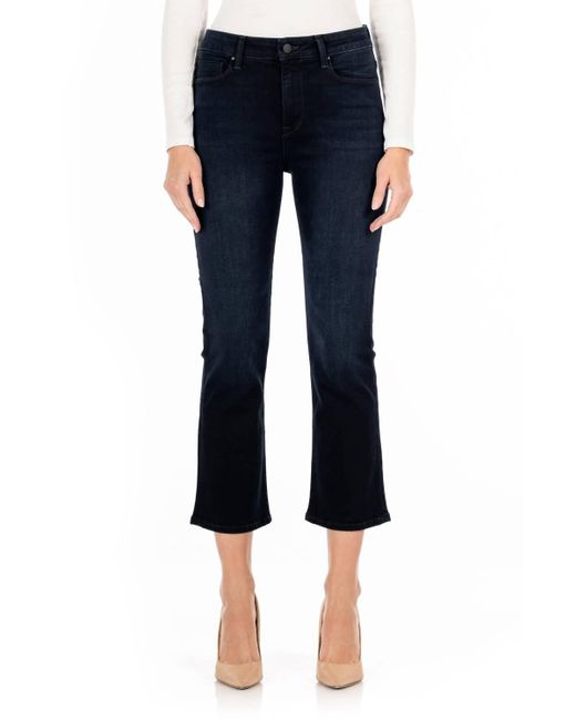Fidelity Blue Juniper Crop Flare Jeans