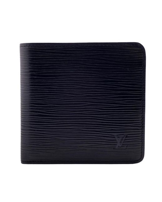 Louis Vuitton Blue Marco Leather Wallet (pre-owned) for men