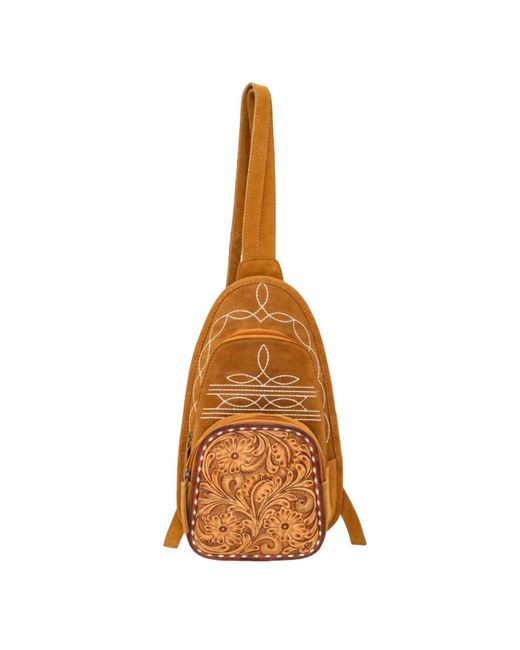 American Darling Boot Stitch Backpack in Brown | Lyst