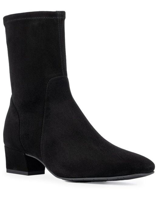 Aquatalia Black Stassi Weatherproof Suede Boot
