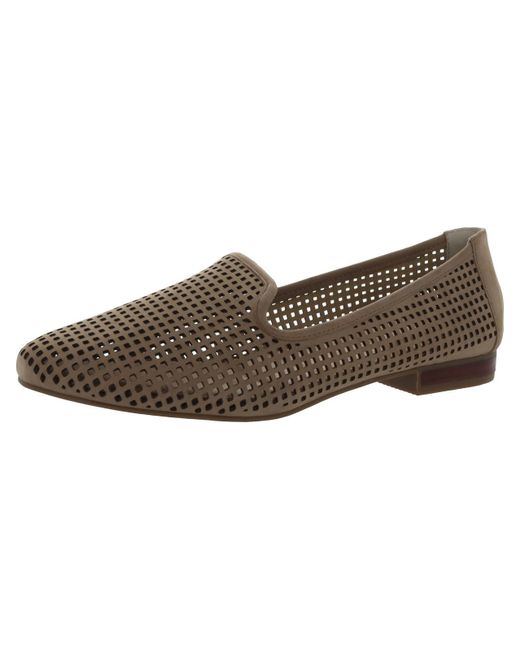 Me Too Brown Yale Leather Slip On Fashion Loafers