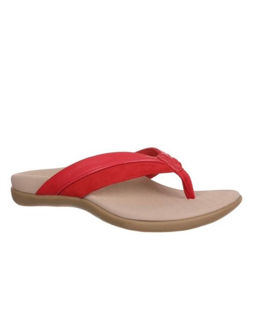 Vionic Pink Shore Toe Post Sandals