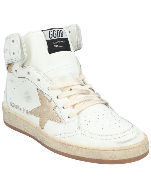 Golden Goose Deluxe Brand White Sky Star Leather Sneaker