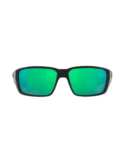 Costa Del Mar Green Fantail Pro Mir 580g 6s9079 907902 Rectangle Polarized Sunglasses for men