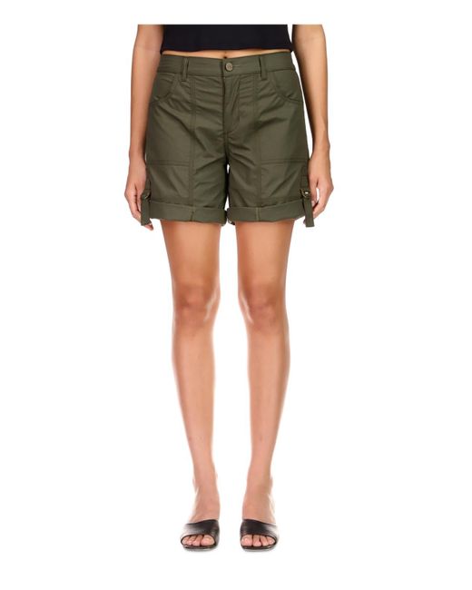 Sanctuary Green High Rise Mini Convertible Shorts