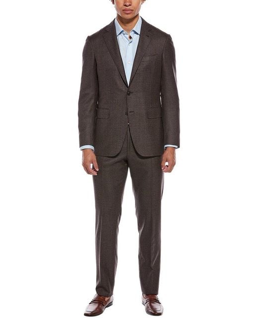 Canali Gray 2Pc Wool Suit for men