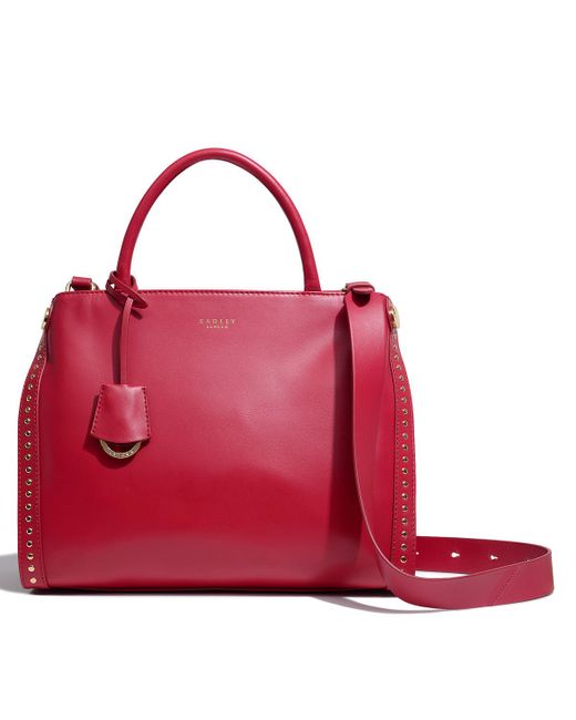 Radley Leather Lansdowne Road Stud Large Grab Tote in Pink Lyst