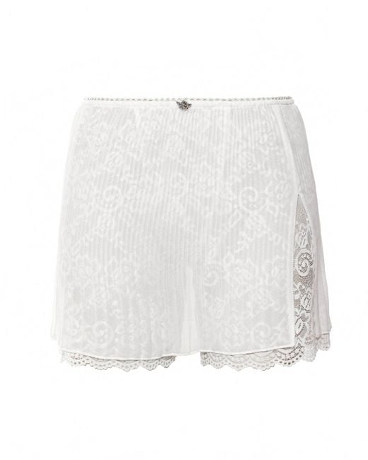 Boys Lie White Polyester Skort