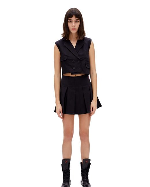 Pcfg Black Pleated Skirt