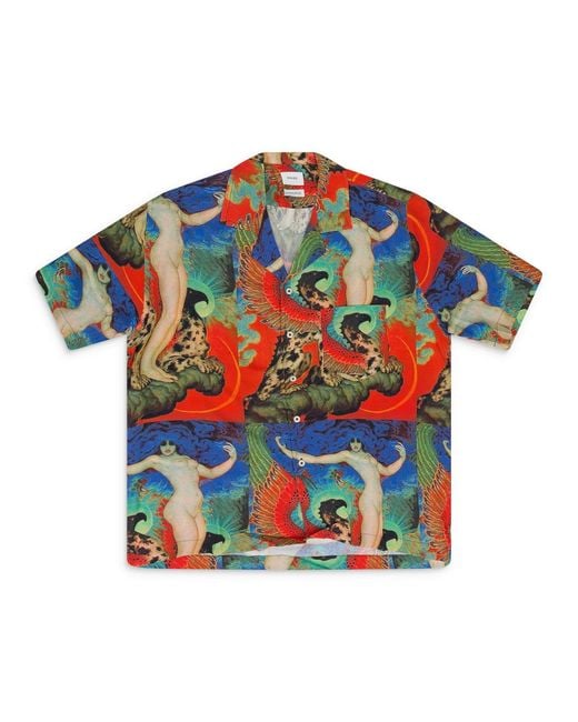 Rhude Blue Vice Button-Down Shirt for men