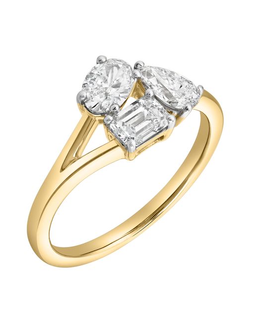 LuvMyJewelry Metallic Mysaria 14K Lab Grown Diamond Ring