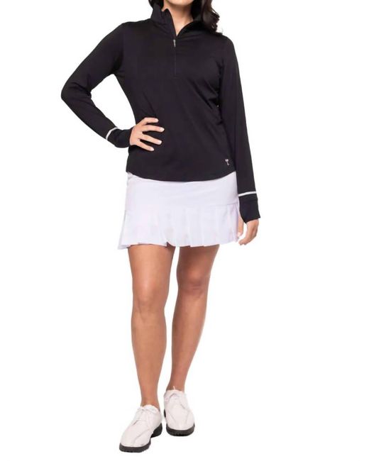 golftini Black Fabulous Mock Pullover