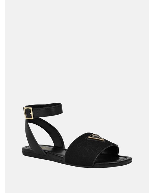 Guess Black Hazens Flat Sandal