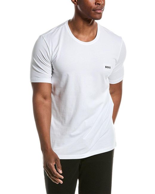 Boss White Mix & Match T-shirt for men