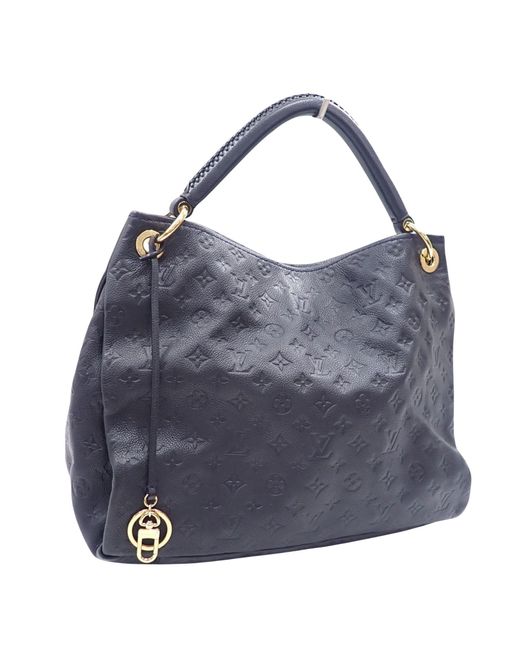 Louis Vuitton Blue Artsy Leather Shoulder Bag (pre-owned)