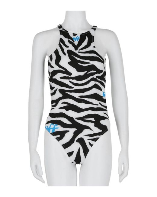 Off-White c/o Virgil Abloh White Open Back One-piece Swimsuit