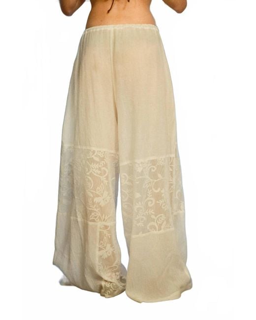 Muse Assembly White Celeste Trousers