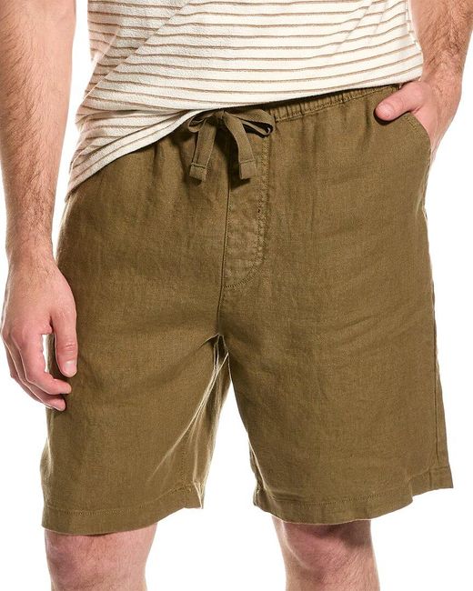 Joe's Jeans Green Drawstring Linen Short for men