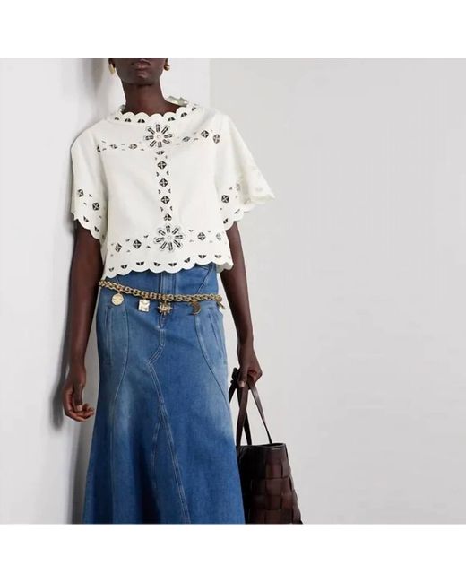 Isabel Marant Blue Parissa Top