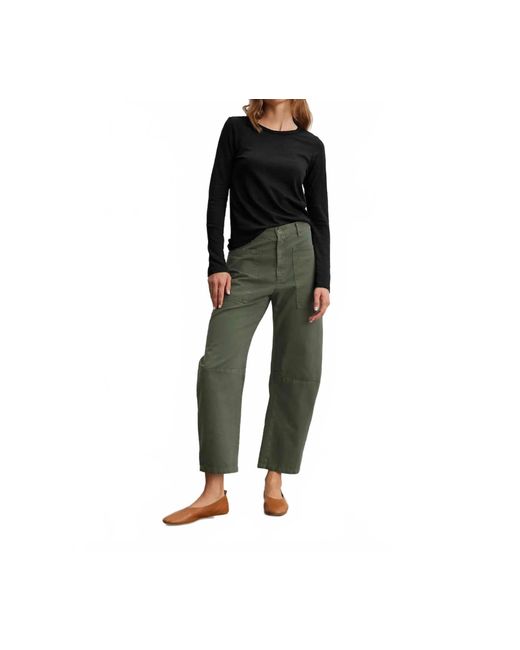 Velvet By Graham & Spencer Black Brylie Sanded Twill Utility Pant