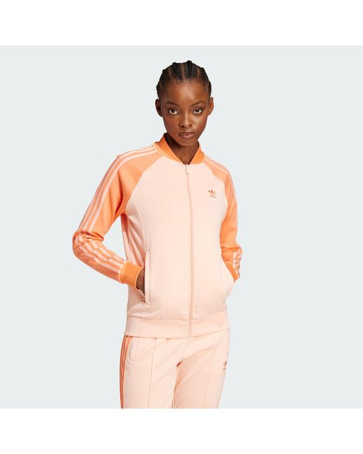 Adidas Orange Adicolor Classics Sst Track Jacket