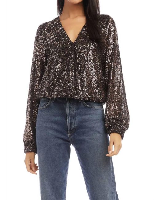 Fifteen Twenty Black Wrap Top