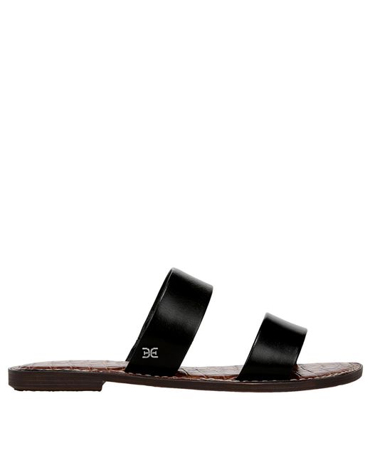 Sam Edelman Black Gala Flat Sandal Leather I7205L2001