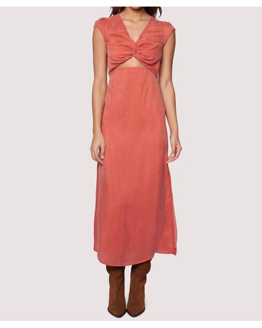 LOST AND WANDER Red Desert Marigold Maxi Dress
