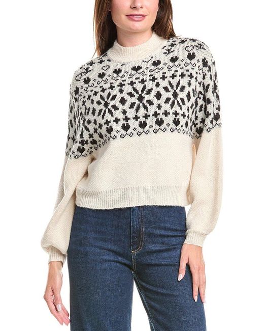 Saltwater Luxe Gray Wool & Mohair-Blend Sweater