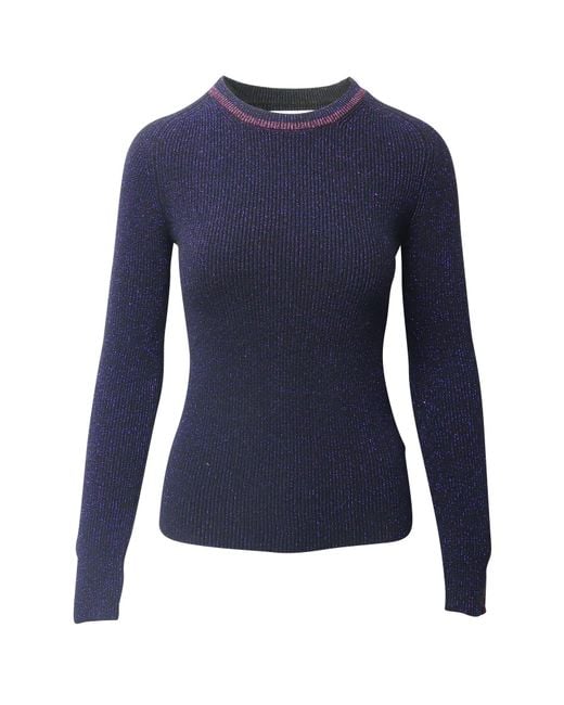 Ba&sh Blue Sparkling Sweater