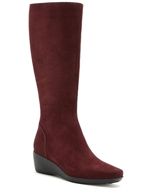 La Canadienne Red Evah Suede Boot
