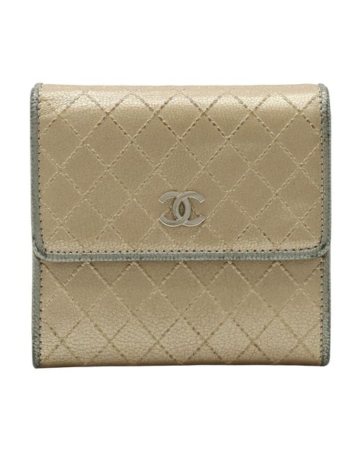 Chanel Natural Leather Wallet (pre-owned)