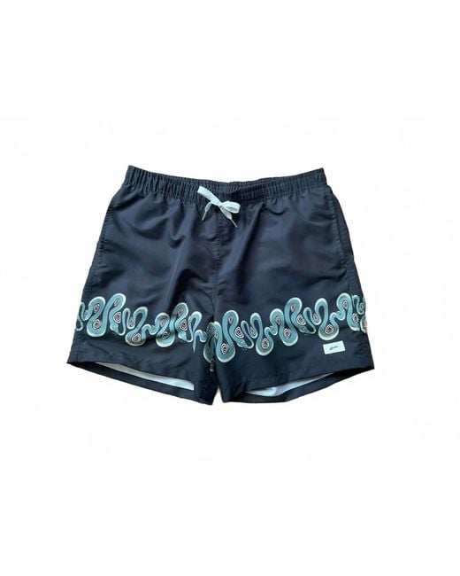 Bather Blue Carbon Dizzy Boa Trunks for men