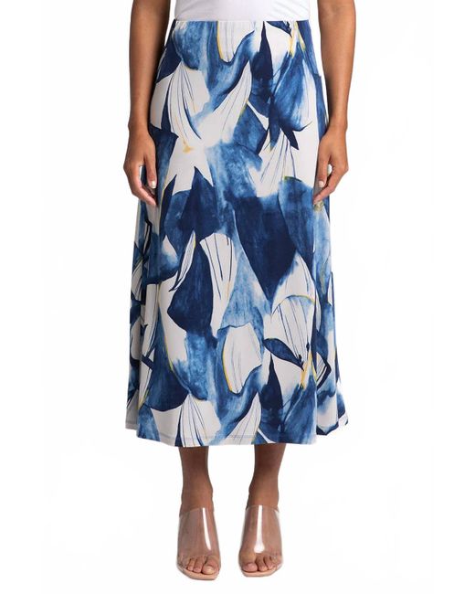 Sympli Blue A-Line Skirt