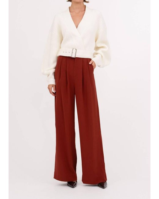 NonChalant Label Red Santana Pant