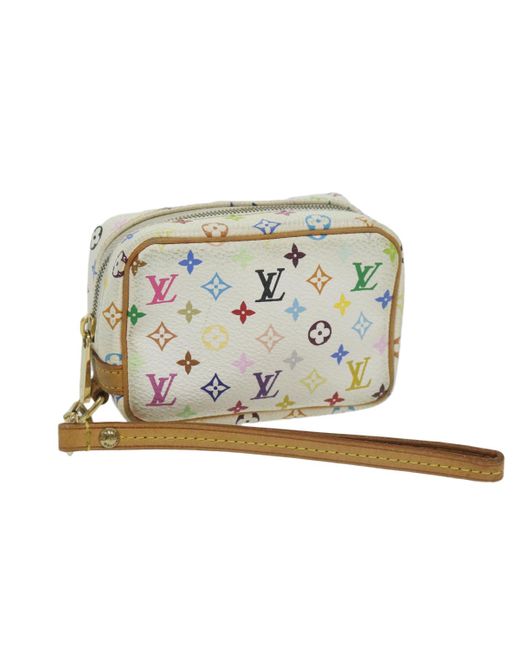 Louis Vuitton Metallic Pochette Wapity Canvas Clutch Bag (pre-owned)
