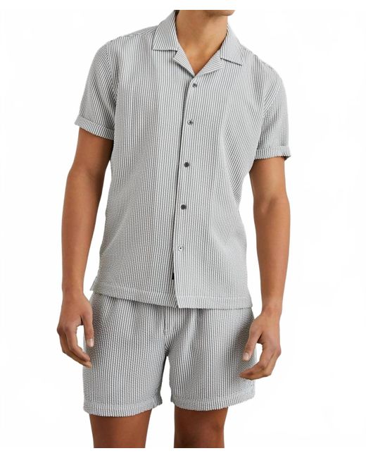 Rails Gray Amalfi Short Sleeve Shirt for men