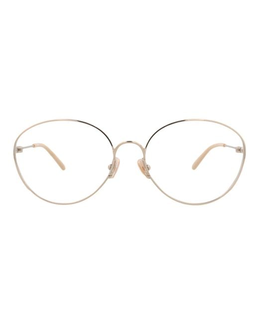 Chloé Natural Cat Eye-Frame Metal Optical Frames