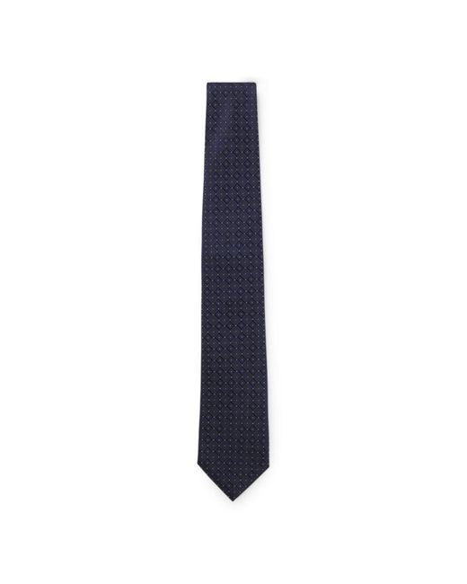 Boss Blue Patterned Tie for men