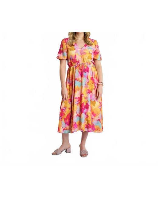 Sonny Side Up Orange Buy Yourself Flowers Dress
