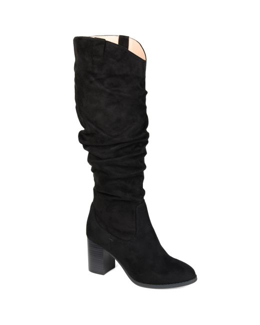 Journee Collection Black Collection Wide Width Extra Wide Calf Aneil Boot