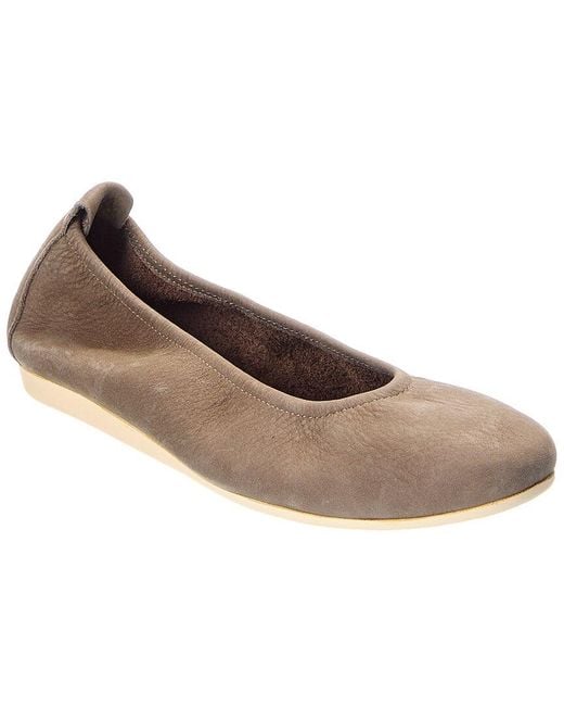 Arche Brown Laius Leather Flat