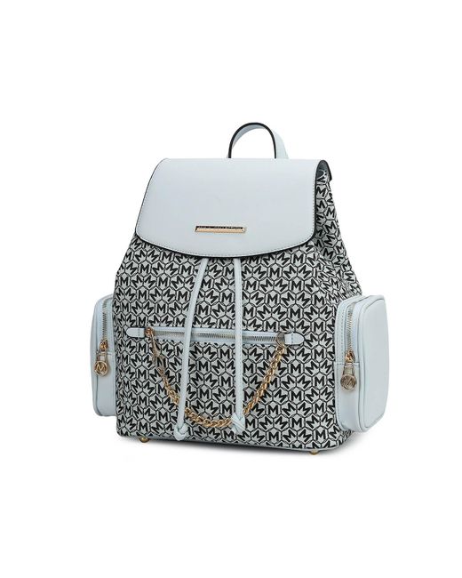 MKF Collection by Mia K Blue Issah Backpack Stylish & Functional Design By Mia K
