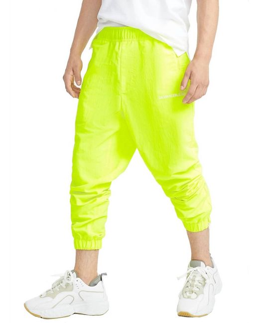 Calvin Klein Yellow Neon Track Pant for men