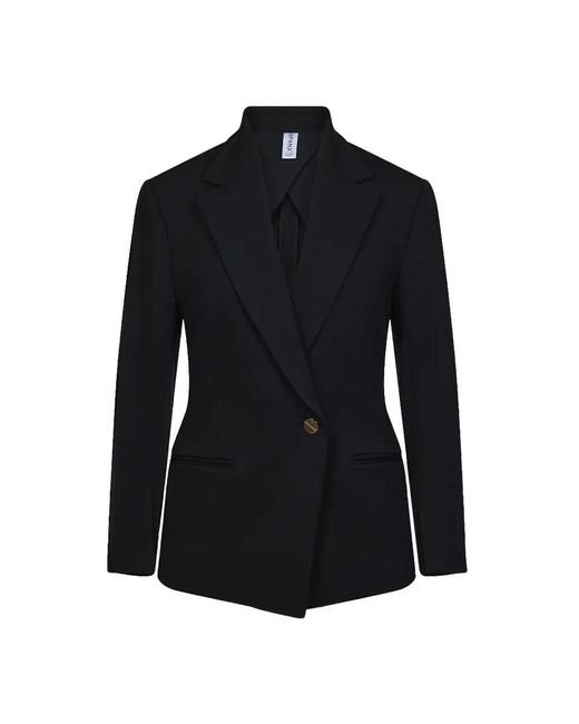 Spanx Black Ponte Perfect Asymmetric Tailored Blazer