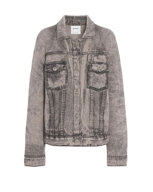 Barrie Gray Denim Printed Regular Jacket